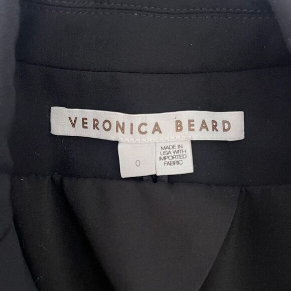 Veronica Beard Iconic Scuba Dickey Jacket 0 Extra Small Black CORE-BSS1078 $645 - Picture 8 of 11